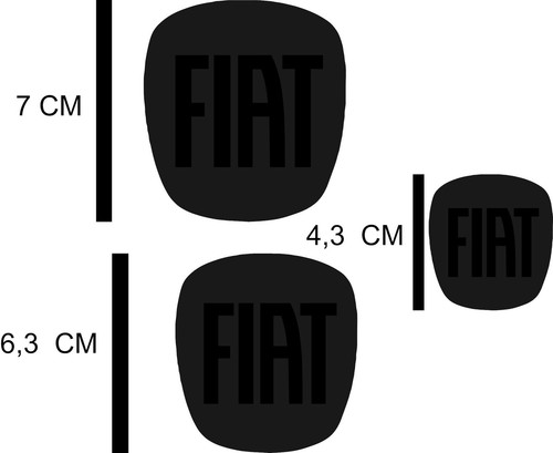Kit loghi fiat grande - kit, punto